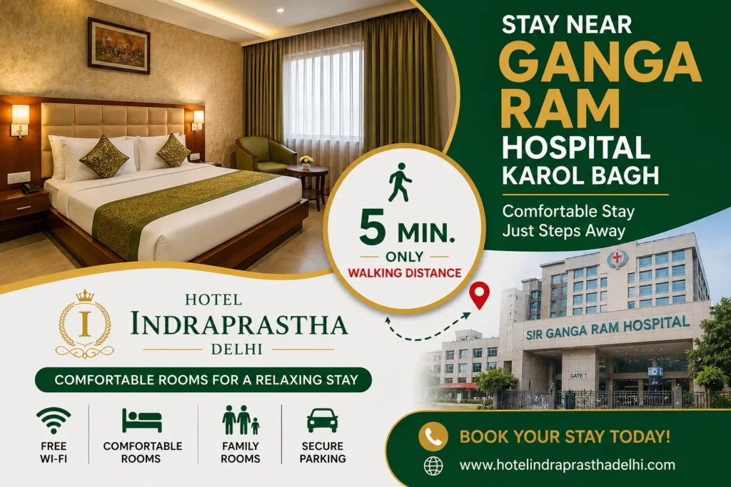 Budget Hotel Near Ganga Ram Hospital in Delhi